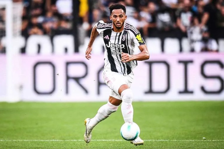 Lloyd Kelly, Juventus centre-back, in action for the club